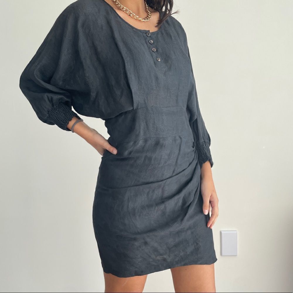 Sophie Theallet navy dolman sleeve dress